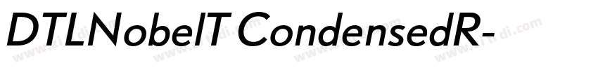 DTLNobelT CondensedR字体转换